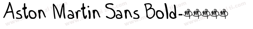 Aston Martin Sans Bold字体转换